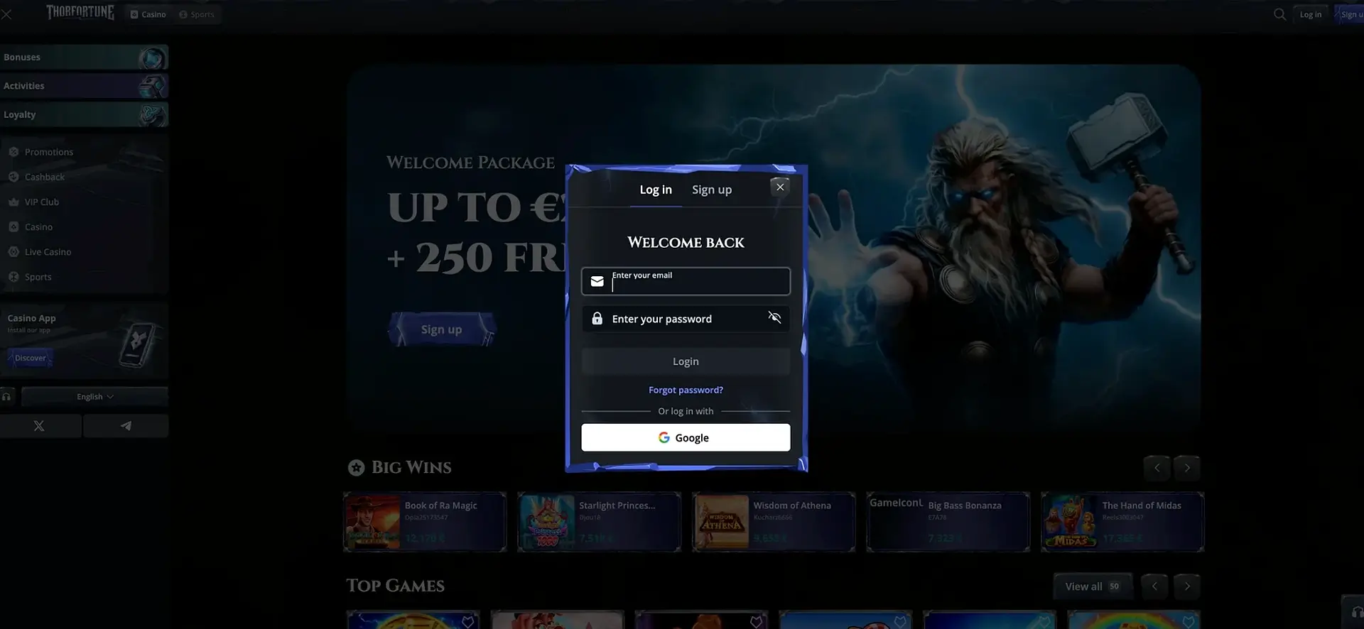 Thorfortune login: come accedere al conto in sicurezza